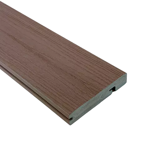 IPATIO PRIME 12ft Milk Tea Foamed PVC Stair Nosing Board — main product image