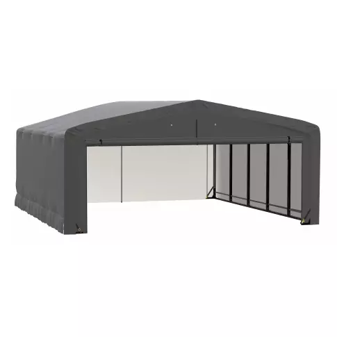 ShelterLogic ShelterTube Wind and Snow-Load Rated Garage, 20x23x10 Gray