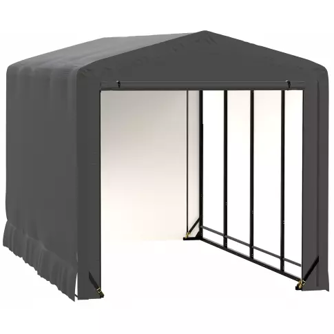 ShelterTube Wind and Snow-Load Rated Garage, 10x18x10 Gray — alternate product view
