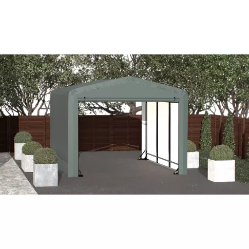 ShelterLogic Garage résistant au vent et à la neige ShelterTube, 10 x 14 x 8, vert