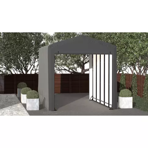 ShelterTube Wind and Snow-Load Rated Garage, 14x23x16 Gray — additional product view 3