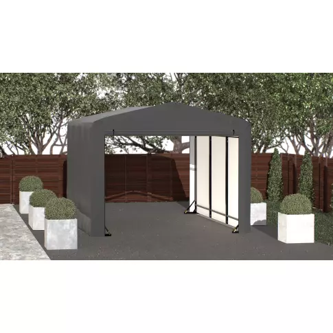 ShelterLogic ShelterTube Wind and Snow-Load Rated Garage, 10x14x8 Gray