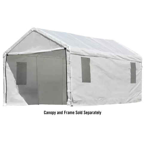 ShelterLogic MaxAP遮阳篷带窗围挡套件 10 x 20英尺