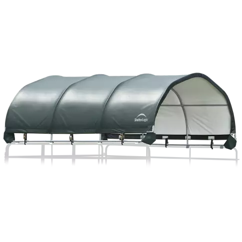 ShelterLogic Toile Corral Shelter 12x12, verte 7,5 oz, 1 3/8 po