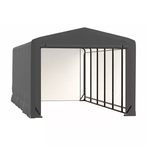 ShelterLogic ShelterTube防风防雪额定车库, 12x27x10 灰色