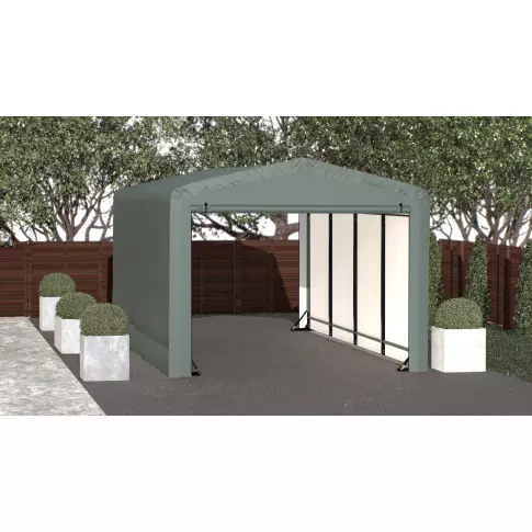 ShelterTube Wind and Snow-Load Rated Garage, 10x18x8 Green — additional product view 3