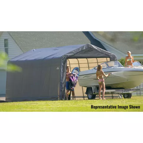 ShelterCoat 12 x 28 x 8 ft. Garage Peak Gray STD — additional product view 3