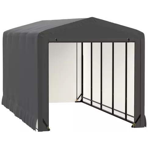 ShelterLogic ShelterTube防风防雪额定车库, 10x23x10 灰色