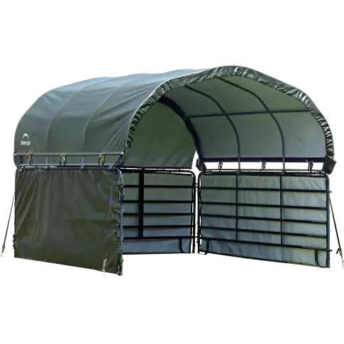 ShelterLogic Ensemble pour enclos Corral Shelter 12x12 pi vert