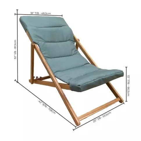 Corriveau Chaise transat - verte forêt