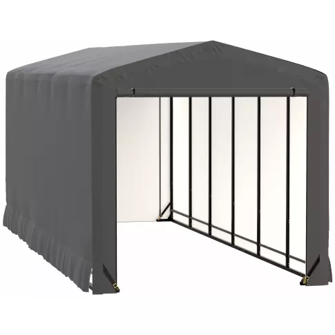ShelterTube Wind and Snow-Load Rated Garage, 10x27x10 Gray — 产品备用图