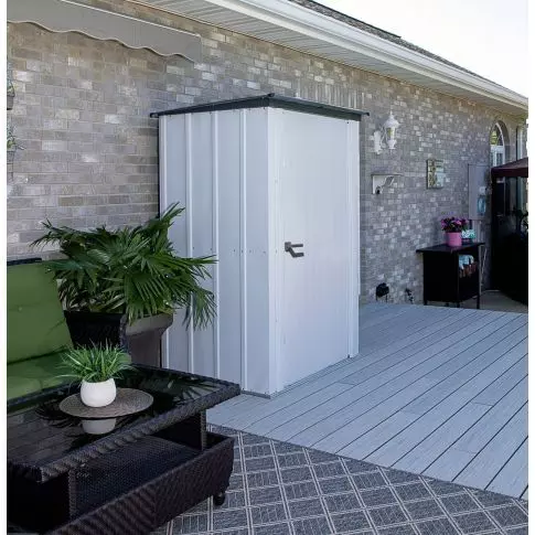 Arrow Abri de patio Spacemaker, 4 x 3, gris pâle et anthracite