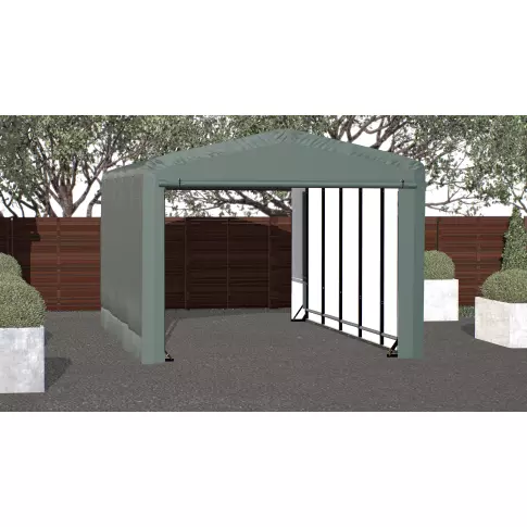 ShelterLogic ShelterTube防风防雪额定车库, 12x23x10 绿色
