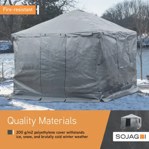 Sojag 灰色通用冬季罩面Plus 凉亭, 12英尺 x 12英尺, 凉亭配件