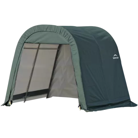 ShelterLogic ShelterCoat 8 x 8英尺 防风防雪额定车库 圆顶 绿色 STD