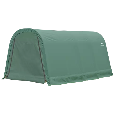 ShelterLogic ShelterCoat 10 x 16 ft. Wind and Snow Rated Garage Round Green STD