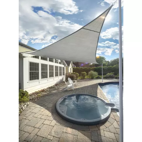 16 ft triangle Gray Shade Sail — 产品附加图 3