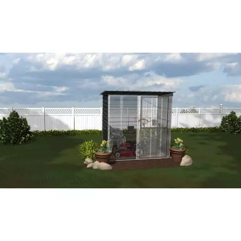 Arrow Abri rangement acier Shed-in-a-Box, 6 x 4