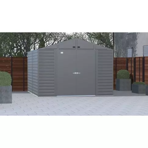 Arrow Select钢制储物棚, 10x12, 炭灰色