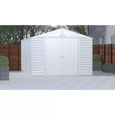 Arrow Select Steel Storage Shed, 10x14, Gris pâle