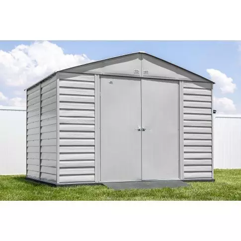 Arrow Select Steel Storage Shed, 10x8, Gris pâle