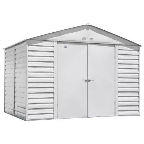 Arrow Select Steel Storage Shed, 10x8, Gris pâle