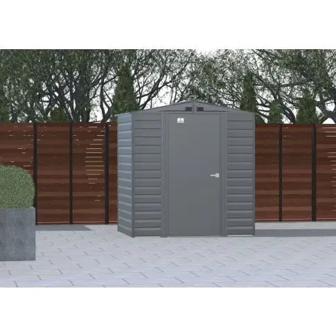 Arrow Select Steel Storage Shed, 6x5, Gris charbon