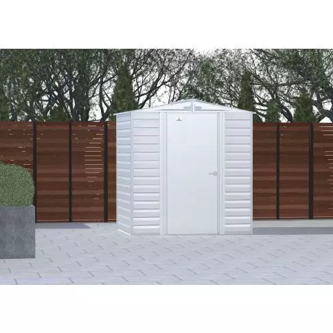 Arrow Select Steel Storage Shed, 6x5, Gris pâle