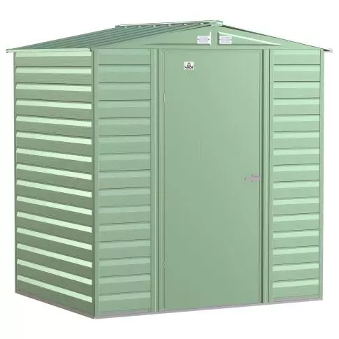 Arrow Select Steel Storage Shed, 6x5, Sage Green