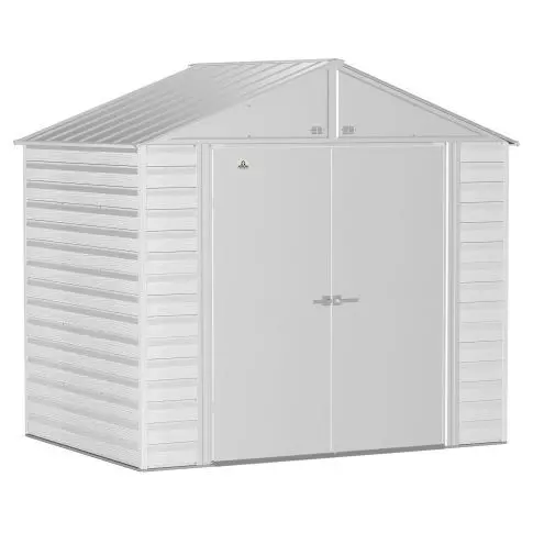 Arrow Select Steel Storage Shed, 8x6, Gris pâle
