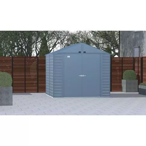 Arrow Select Steel Storage Shed, 8x8, Gris bleu