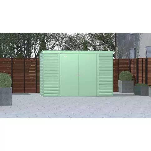 Arrow Select Steel Storage Shed, 10x4, Sage Green