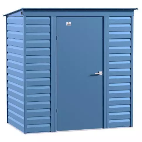 Arrow Select Steel Storage Shed, 6x4, Gris bleu