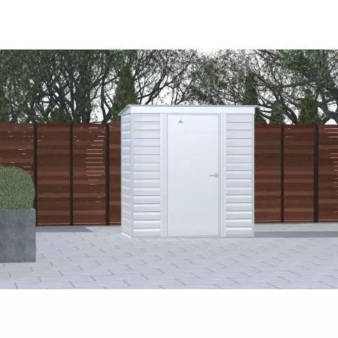 Arrow Select Steel Storage Shed, 6x4, Gris pâle