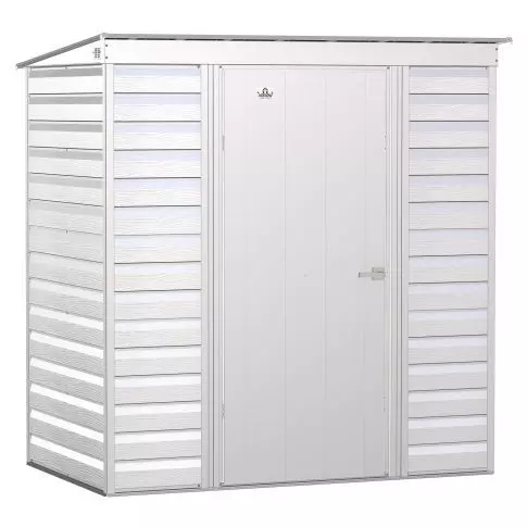 Arrow Select Steel Storage Shed, 6x4, Gris pâle
