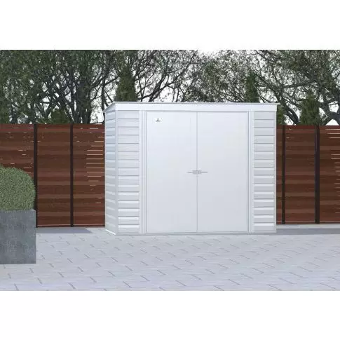 Arrow Select Steel Storage Shed, 8x4, Gris pâle