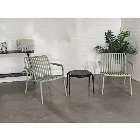 Corriveau Summer条纹单人扶手椅 翡翠绿