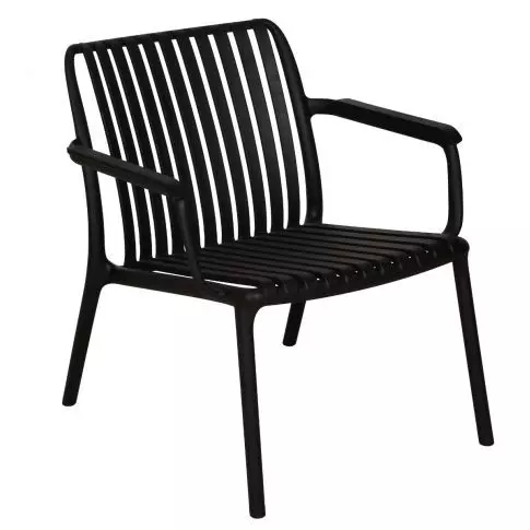 Corriveau Summer stripe line one-seater chair wtih arm, Black