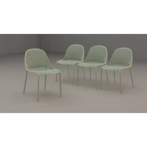 Corriveau Summer armless dining chair Green Jade (4 chairs/box )