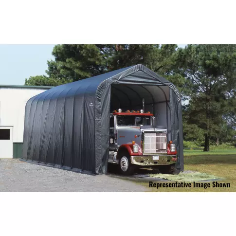 ShelterLogic ShelterCoat 16 x 36 x 16 ft. Garage Peak Gray STD