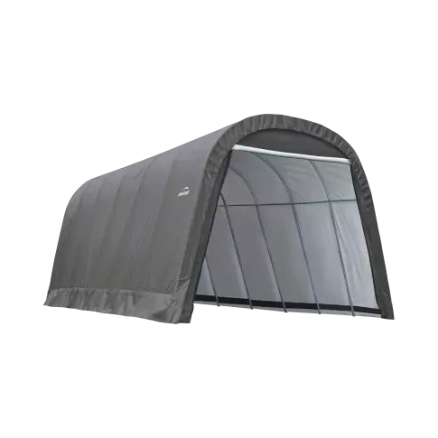 ShelterLogic ShelterCoat 13 x 24 ft. Wind and Snow Rated Garage Round Gray STD