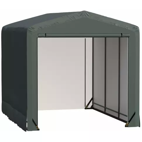 ShelterLogic ShelterTube防风防雪额定车库, 10x14x10 绿色