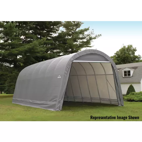 ShelterCoat 15 x 20 ft. Wind and Snow Rated Garage Round Gray STD — additional product view 3