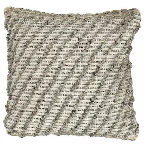 Corriveau Terra纹理坐垫 18" x 18" - 灰褐色