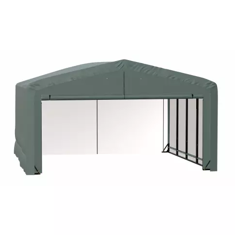 ShelterLogic Garage résistant au vent et à la neige ShelterTube, 20 x 18 x 12, vert