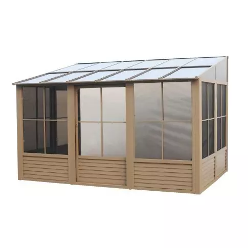 Gazebo Penguin Florence附加阳光房 10英尺 x 16英尺 沙色