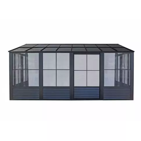 Gazebo Penguin Florence壁挂式阳光房 10x16 聚碳酸酯屋顶 黑色