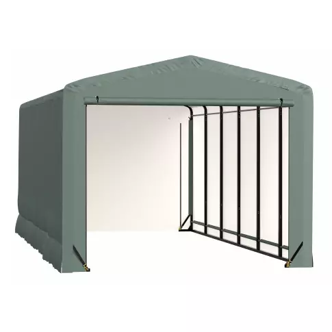 ShelterTube Wind and Snow-Load Rated Garage, 12x27x10 Green — alternate product view