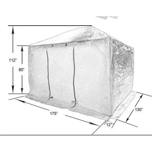 Winter cover 10'x14' for gazebo - Corriveau