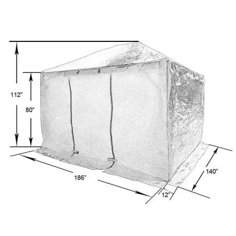 Winter cover 12'x16' for gazebo - Corriveau